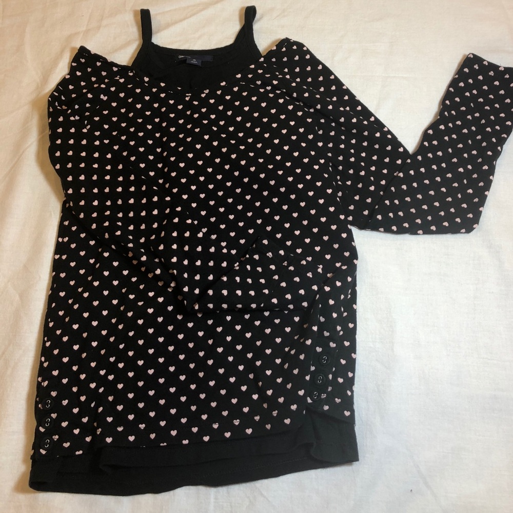 Girls gap long sleeve double layer shirt
